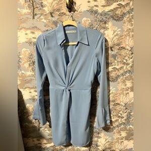 Abercrombie blue long sleeve shirt dress